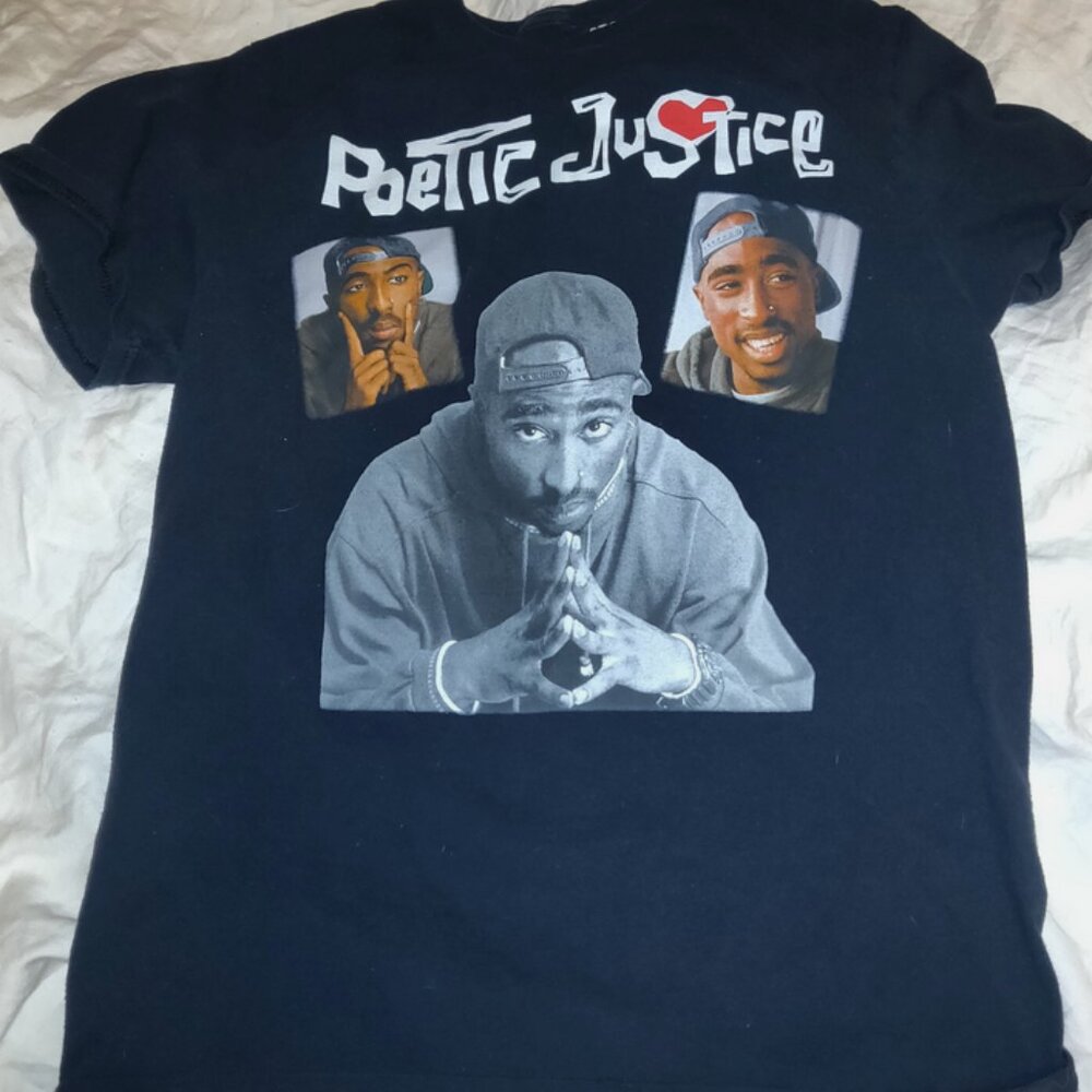 Tupac Shakur Poetic Justice 2Pac Tee Shirt Mens Sz M